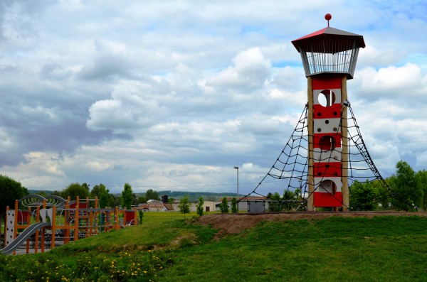 Šestimetrová rozhledna na Oranžovém hřišti