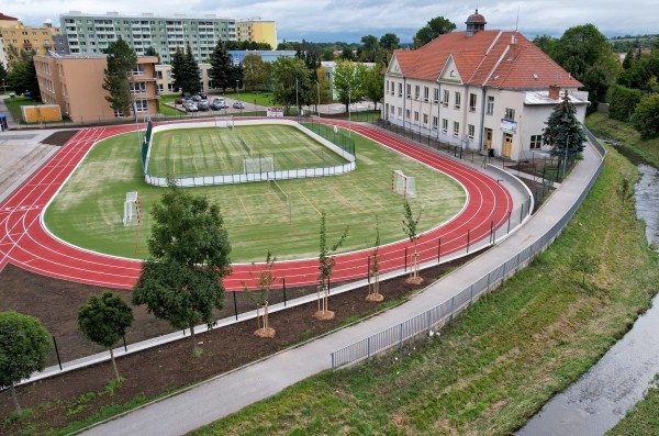 Sportovní areál: víceúčelová hřiště, nový ovál i lepší parkování